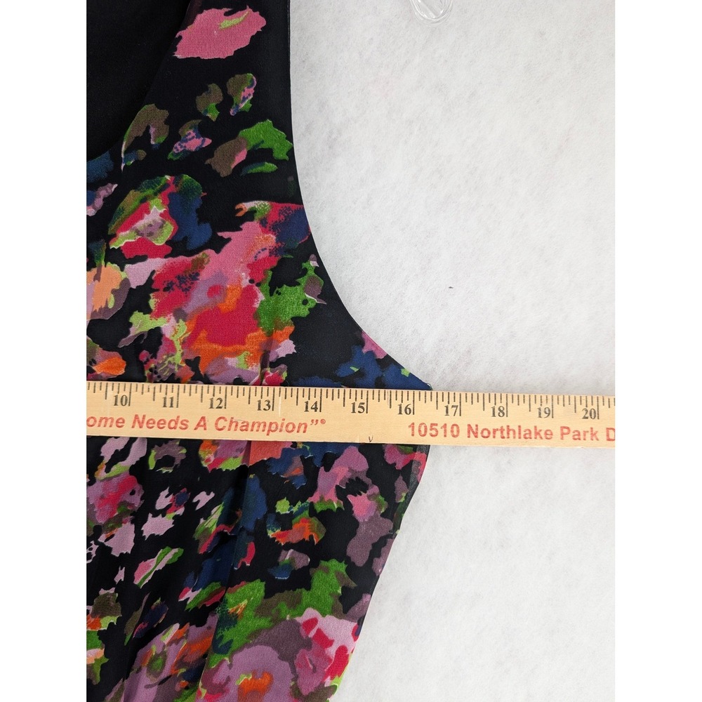 W118 Walter Baker Womens Floral Watercolor Maxi Dress Sleeveless S Racerback - Picture 10 of 13